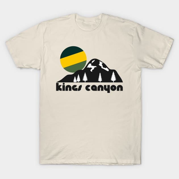 Retro Kings Canyon ))(( Tourist Souvenir National Park Design T-Shirt by darklordpug